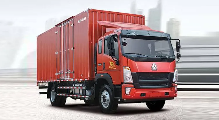 HOWO Box Cargo Truck with enclosed container