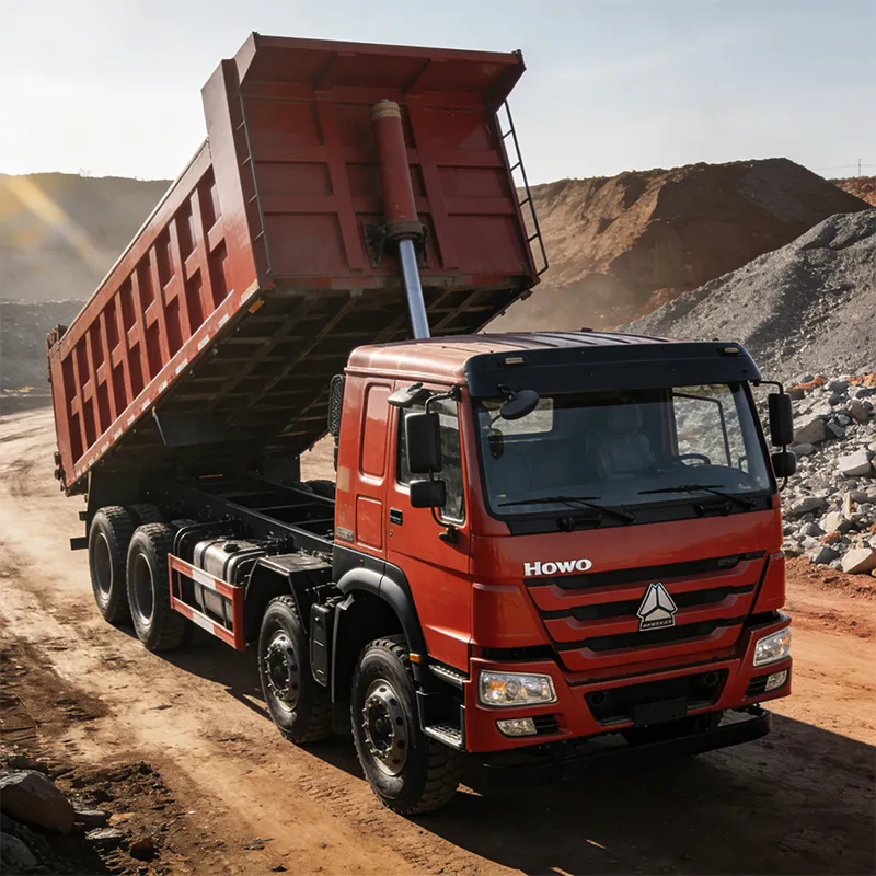 Howo 10 Wheeler Dump Truck in Operational Environment