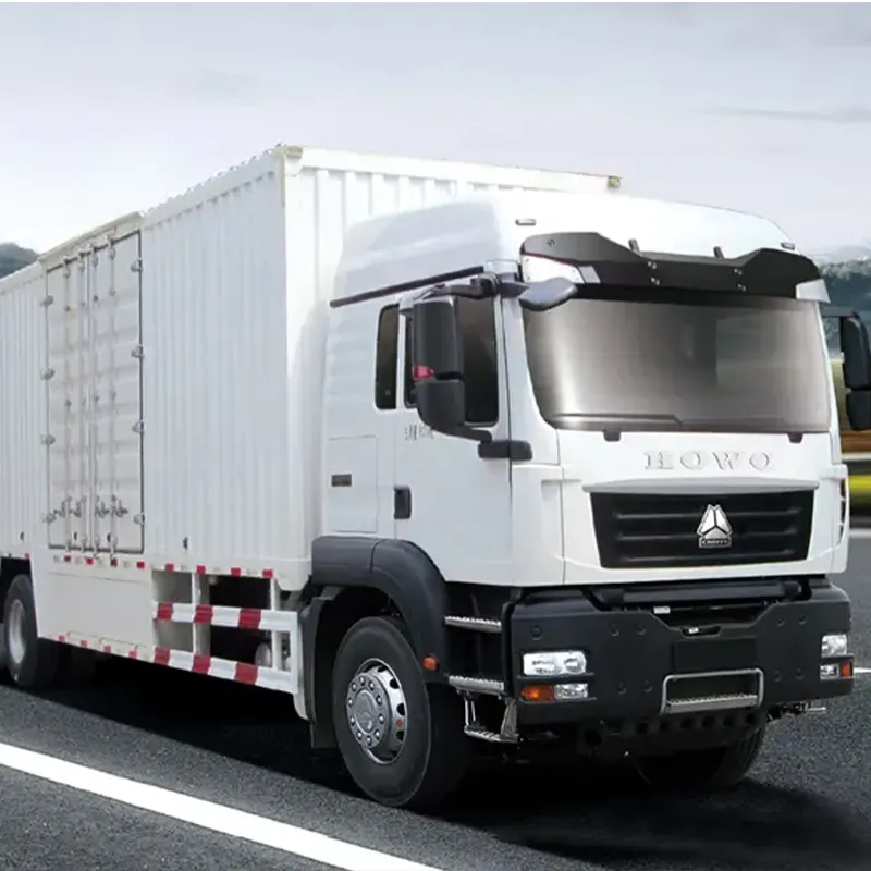 HOWO T7H cargo variant with box body for regional distribution