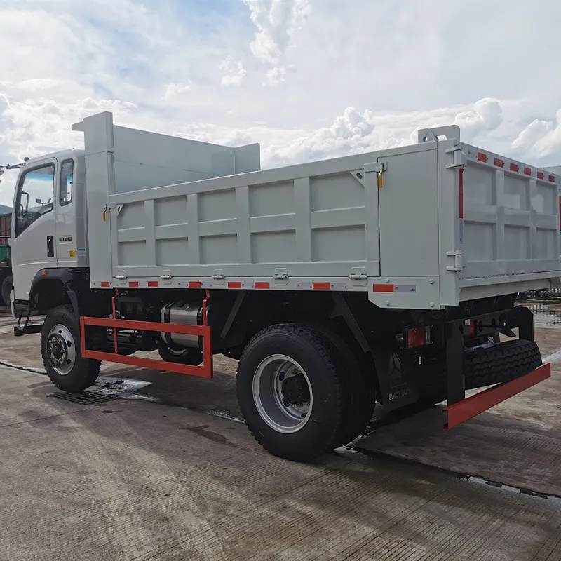 Howo 6 Wheeler Dump Truck side angle