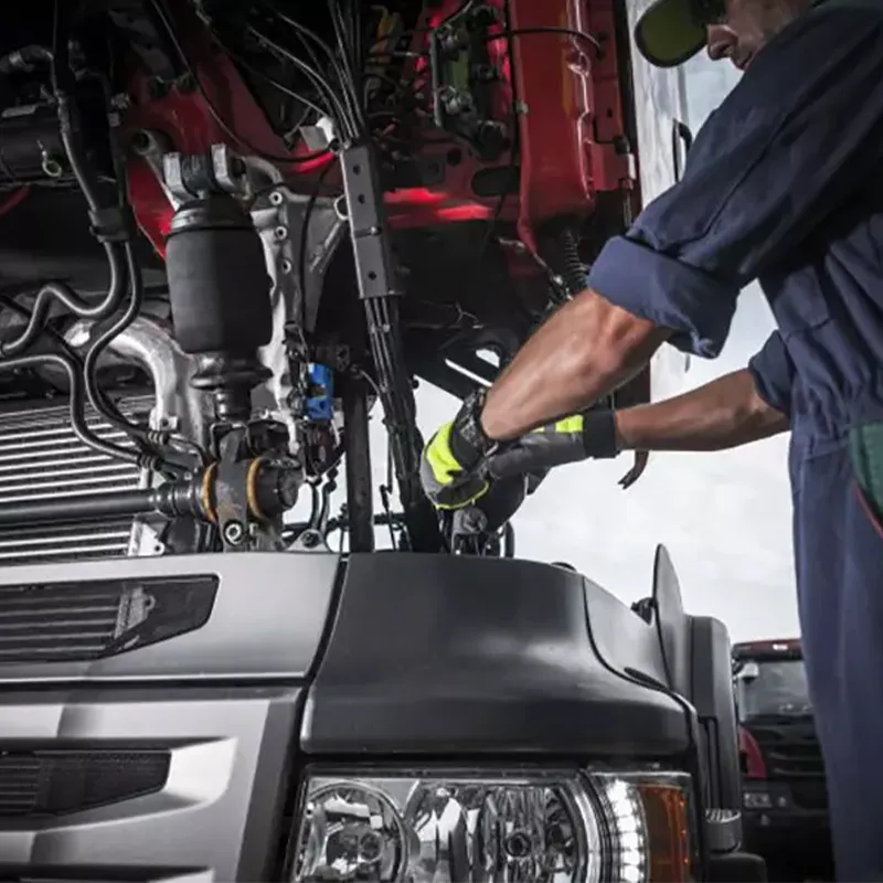 Howo truck maintenance inspection