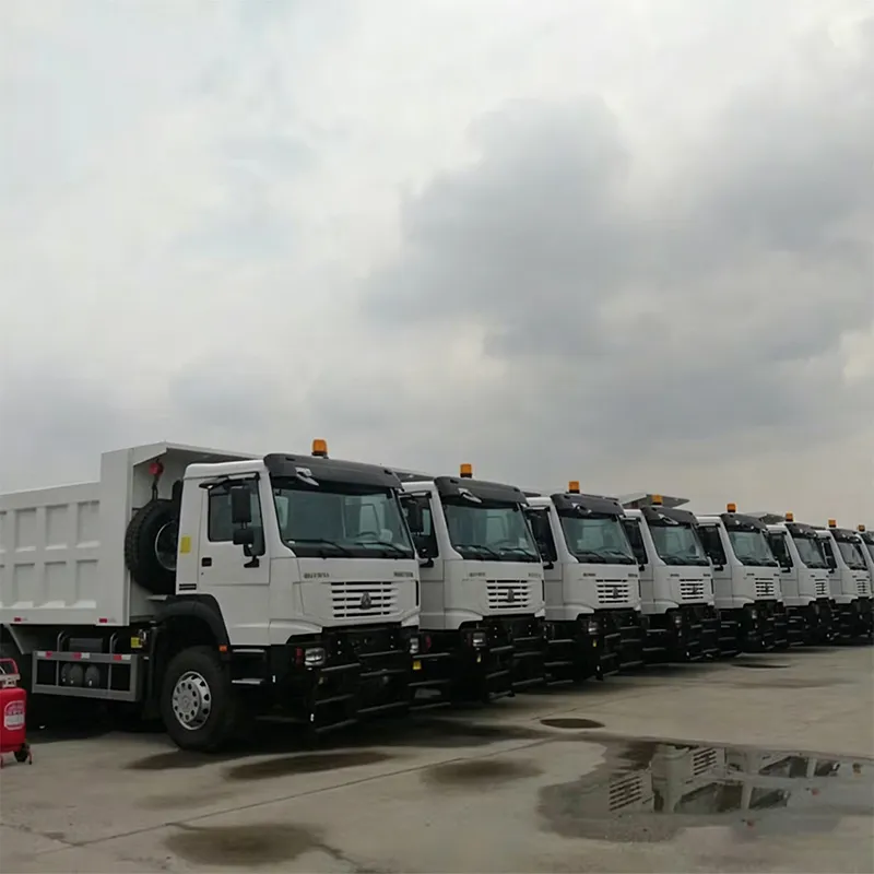 Sinotruk 6 Wheeler dump body lifting action