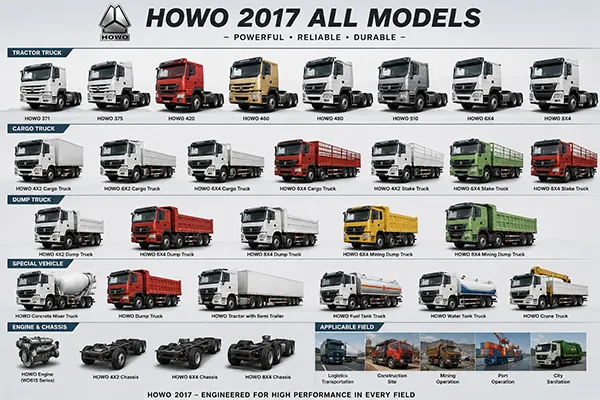 HOWO 2017 heavy duty T7H tractor truck on highway - modern engineering, robust design similar to Sinotruk HOWO series