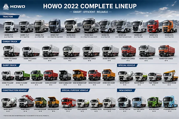 HOWO 2022 heavy truck on highway