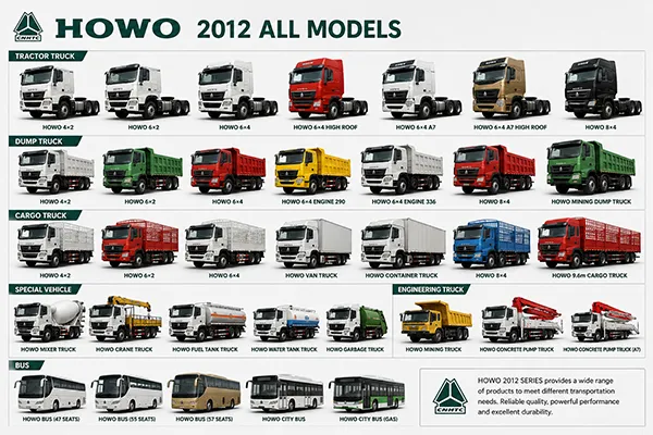 Howo Sinotruk 2012 heavy duty truck on site