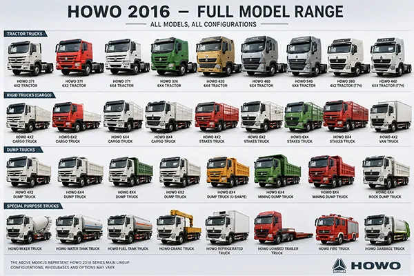 HOWO 2016 chassis and cab design
