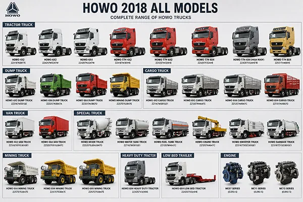 HOWO 2018 heavy duty dump truck working on construction site