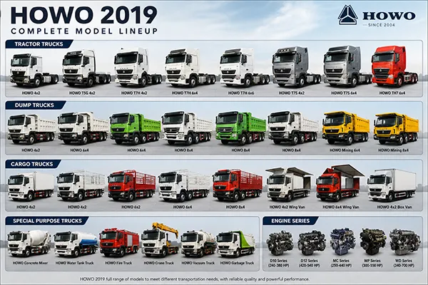HOWO 2019 heavy-duty truck on highway - robust and durable design