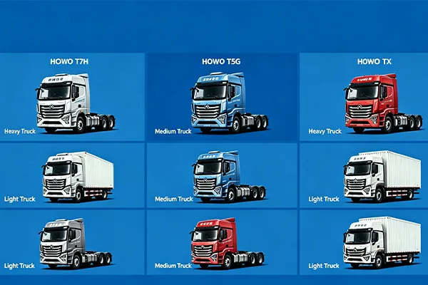 HOWO 2020 heavy duty truck lineup: TX7, TH7, T7H